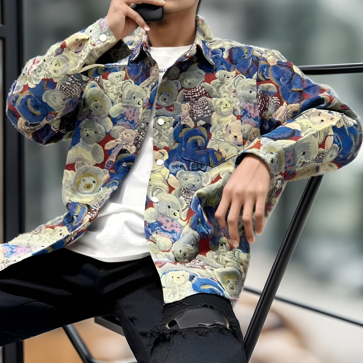 Bear shirt coat