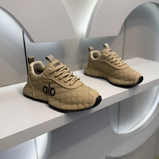 ola plaid textured sneakers