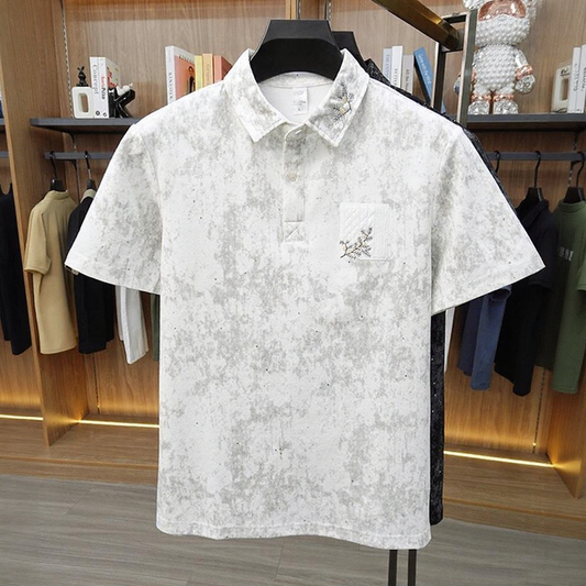 Simple high-quality star-studded trendy polo