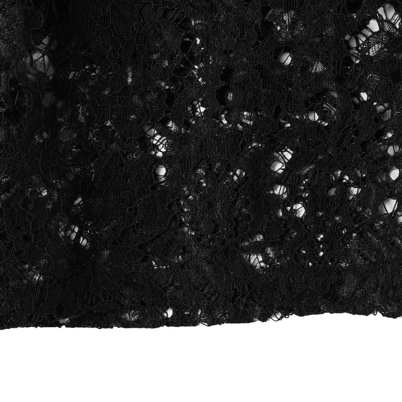 Full Hollow Lace Drawstring Wide-Leg Bermuda Shorts