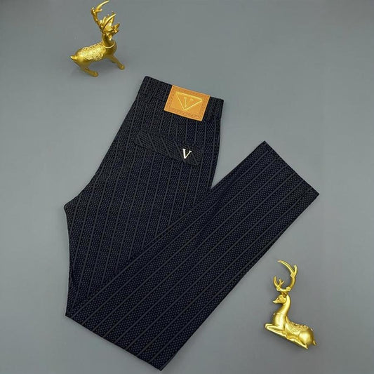 Plush elastic luxury trousers