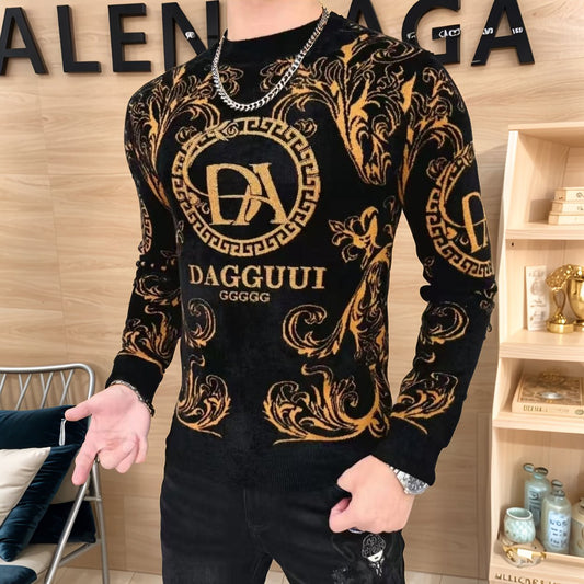 Vintage pattern soft sweater