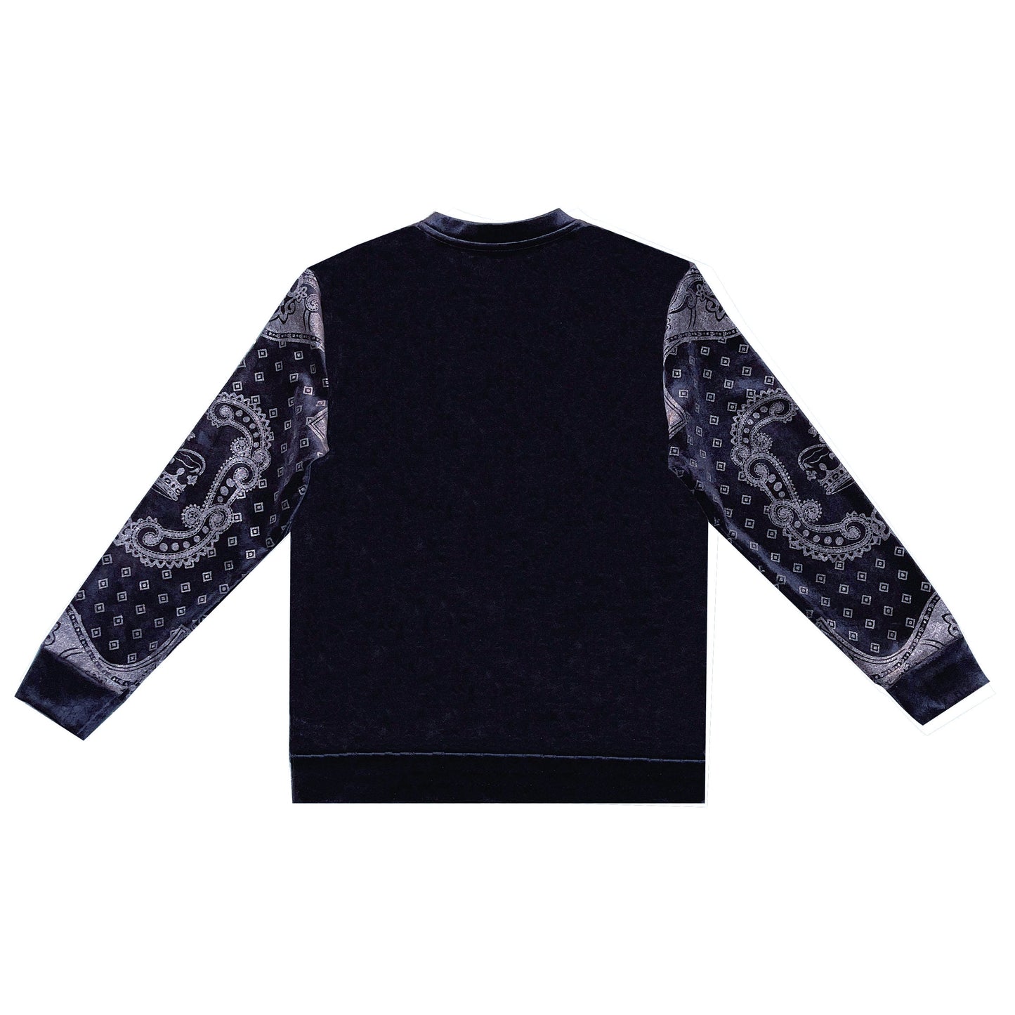 Retro rhinestone velvet top