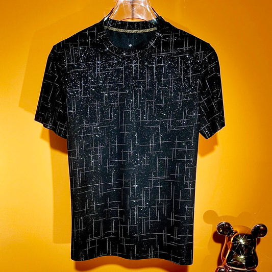 Shining silver glitter T-shirt