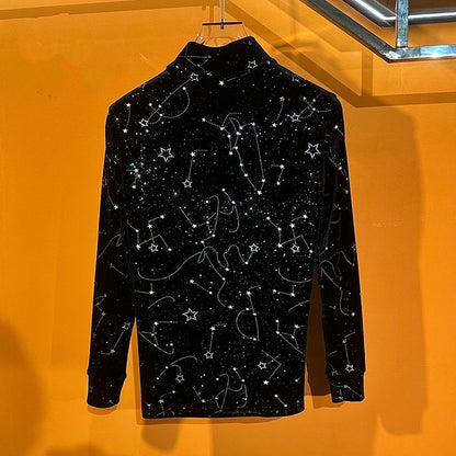Constellation Starry Sky Fleece-Lined Base Layer