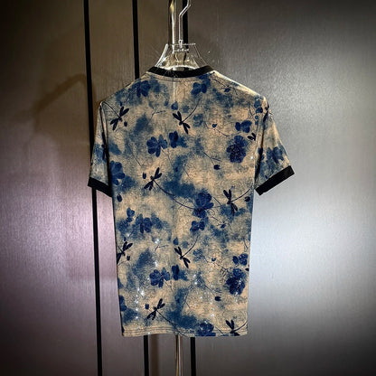 Floral Dragonfly Starlight Cool T-shirt