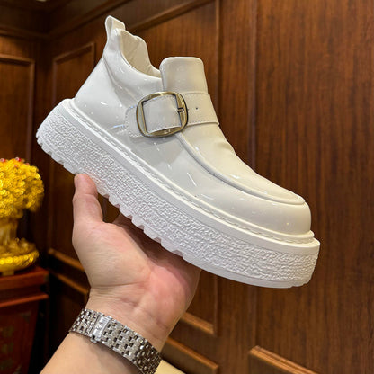 Patent leather trendy loafers