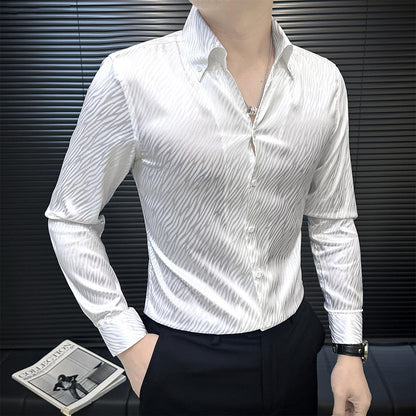 Silky Cool Textured Shirt