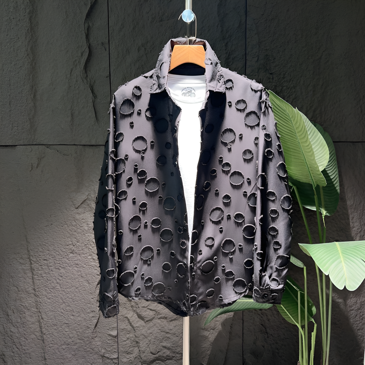 Moon Surface Casual Shirt