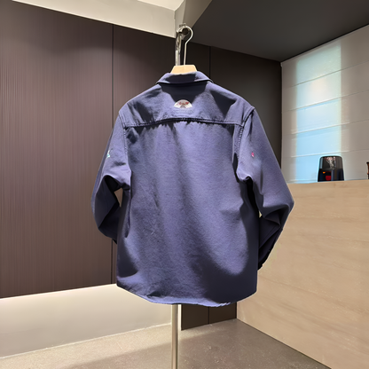Floral Embroidery Casual Shirt