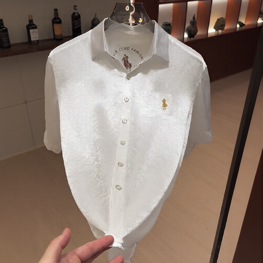 Acetate silky cool minimalist shirt