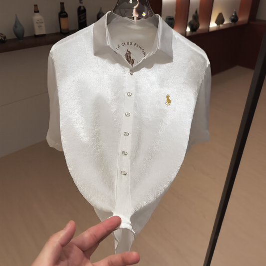 Acetate silky cool minimalist shirt