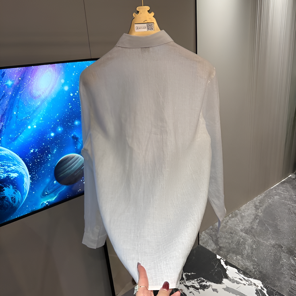 Subtle Jacquard Long Sleeve Shirt