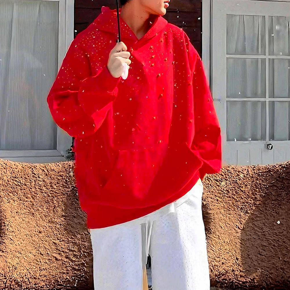 Starry Rhinestone Hoodie