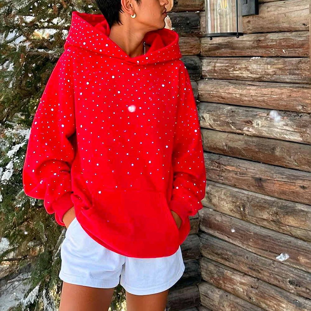 Starry Rhinestone Hoodie