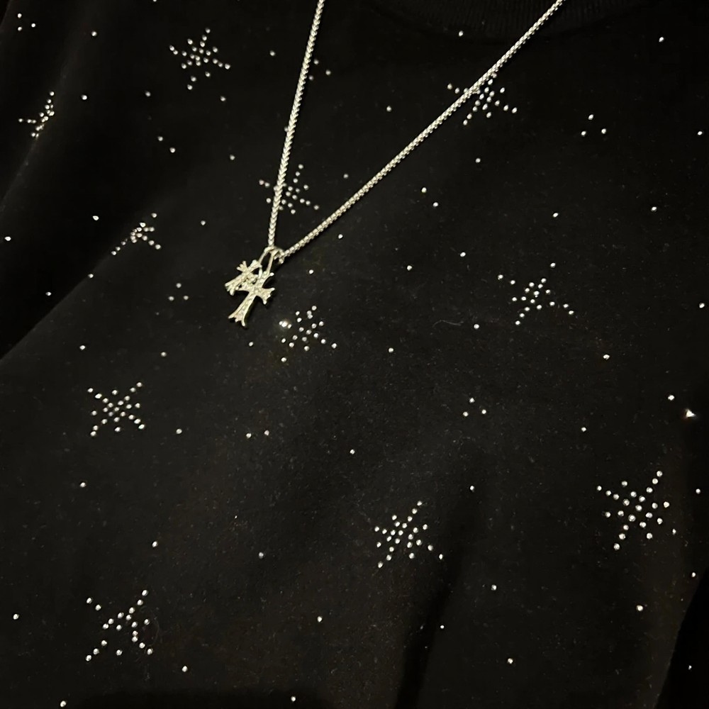 Star Rhinestone Decor Top