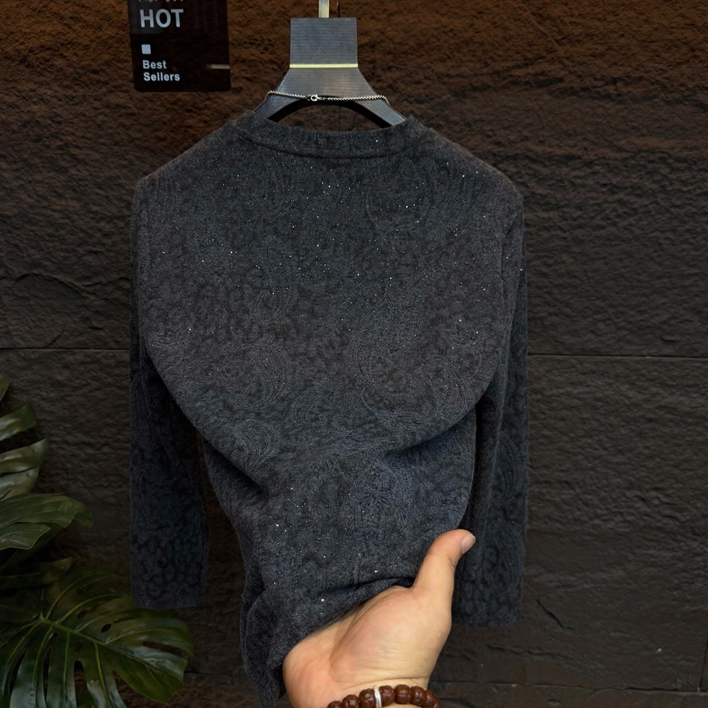 Jacquard Shimmer Slim Top