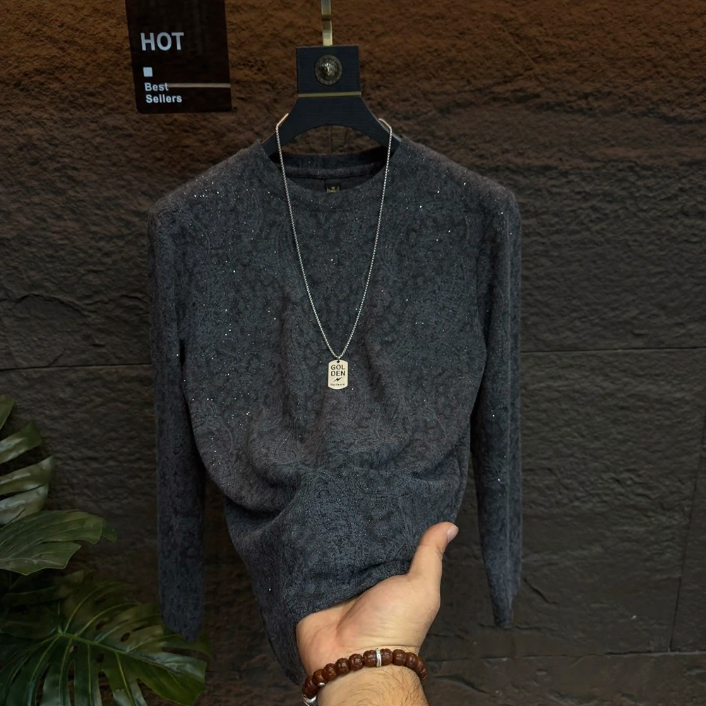 Jacquard Shimmer Slim Top