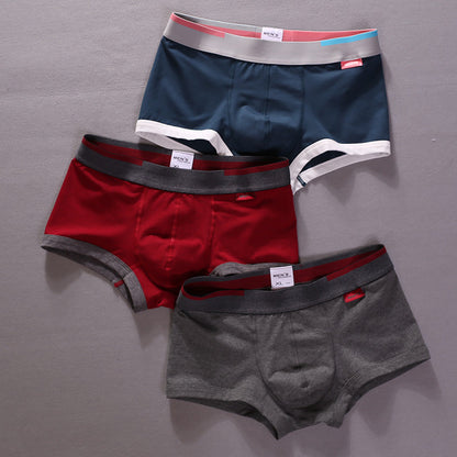 Sealed edges pure cotton boxer briefs